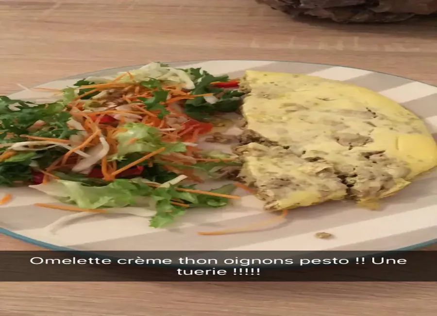 Omelette thon courgette de nanie