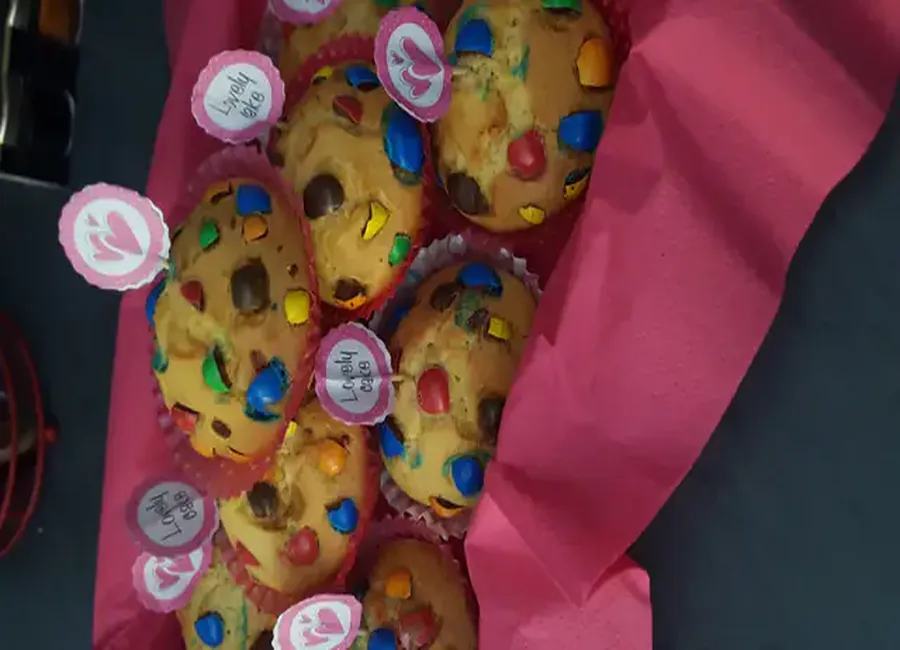 Muffins aux m&m's