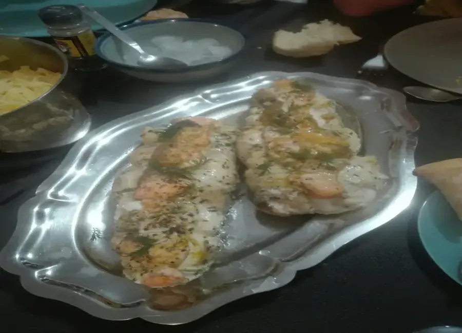 Rôti de lotte au saumon