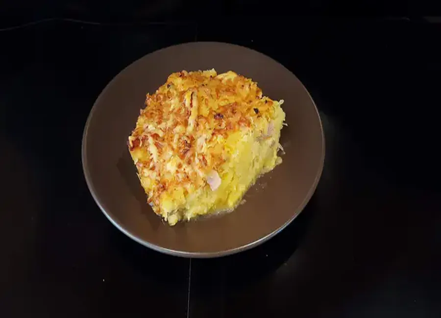 Gratin de courgette 'spaghetti'