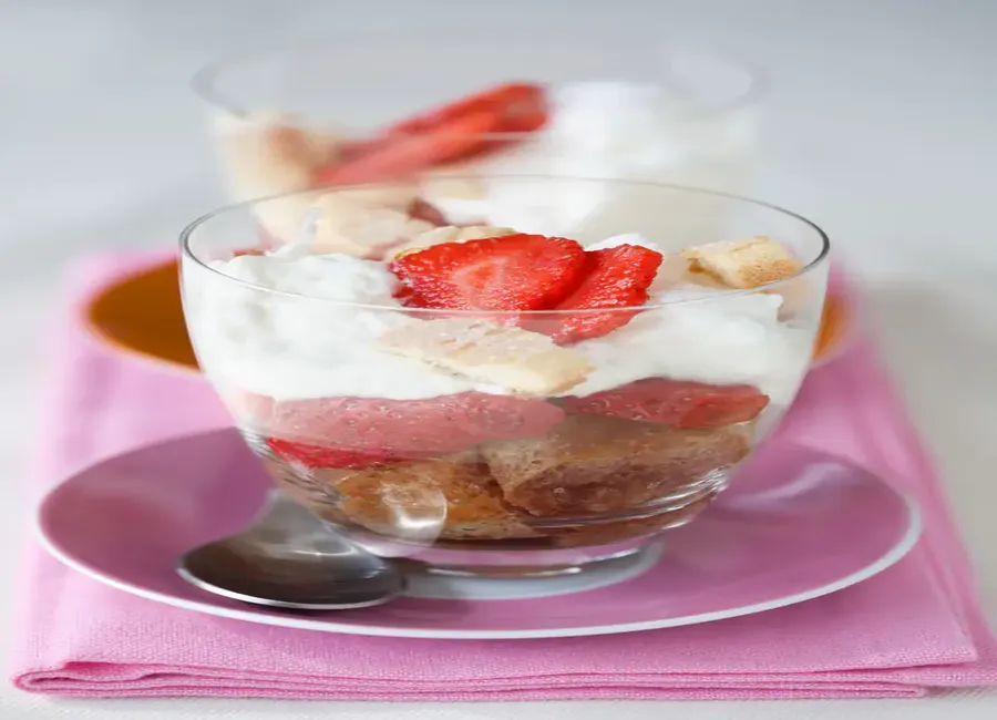 Verrines fraises mascarpone et vinaigre balsamique