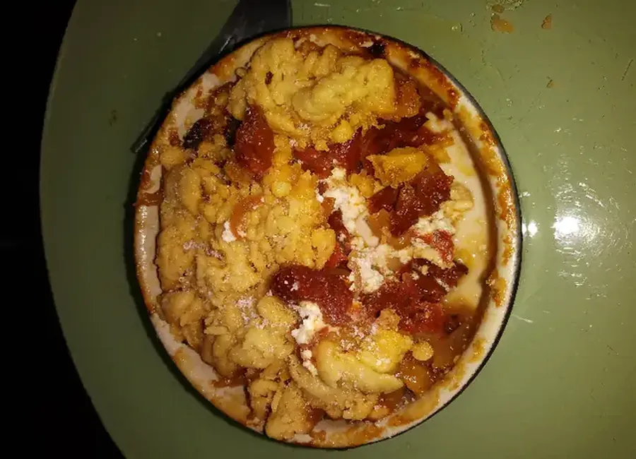 Crumble tomate chèvre léger