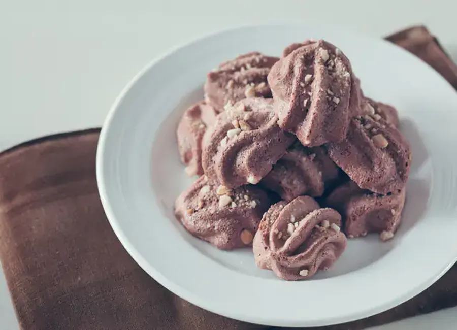 Meringues rapides au cacao