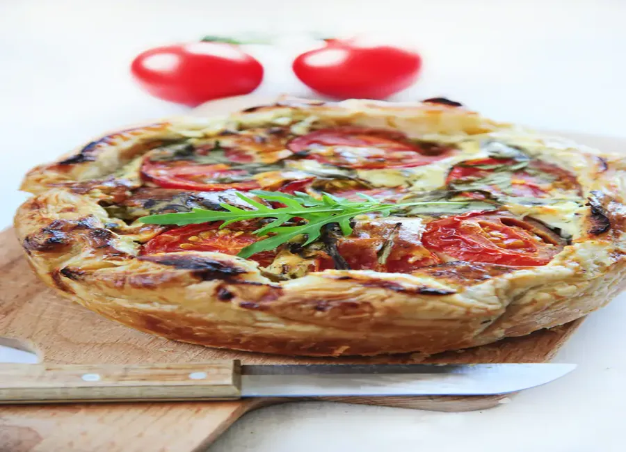 Tarte chèvre et tomates séchées