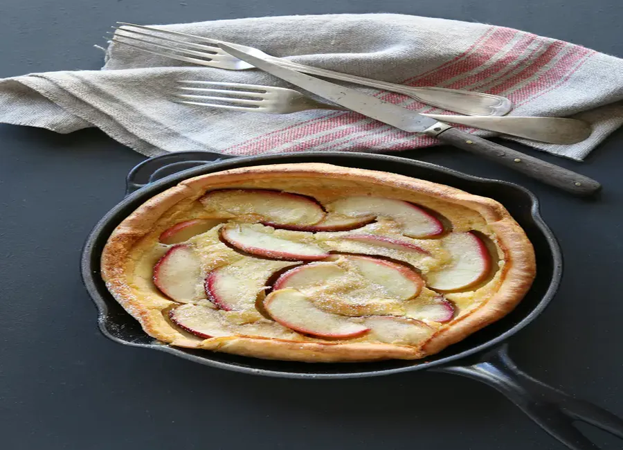 Clafoutis aux pommes au calvados