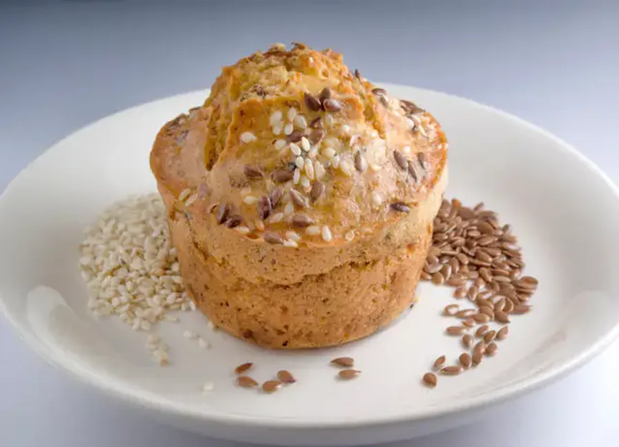 Muffins à l'huile de sésame et graines