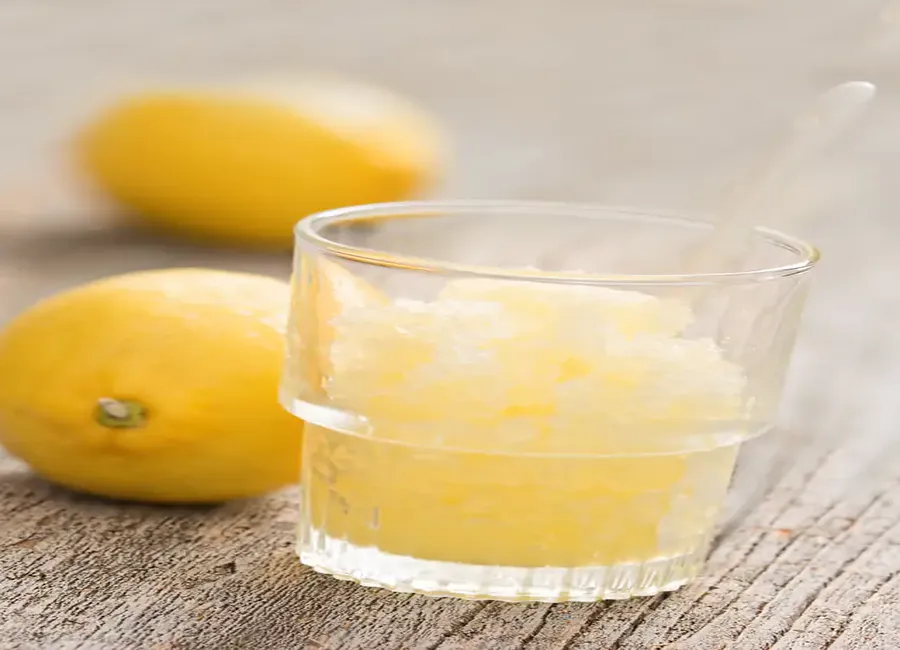 Granité rafraichissant au citron