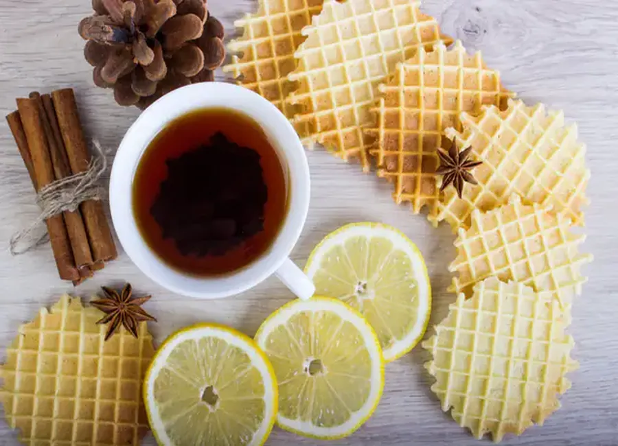 Gaufrettes au citron
