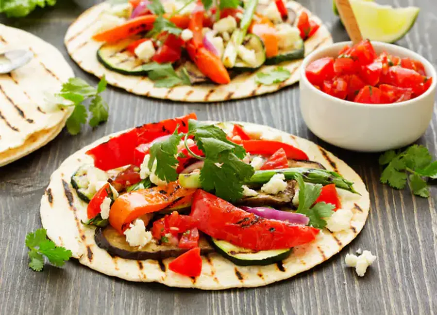 Fajitas aux légumes d'été