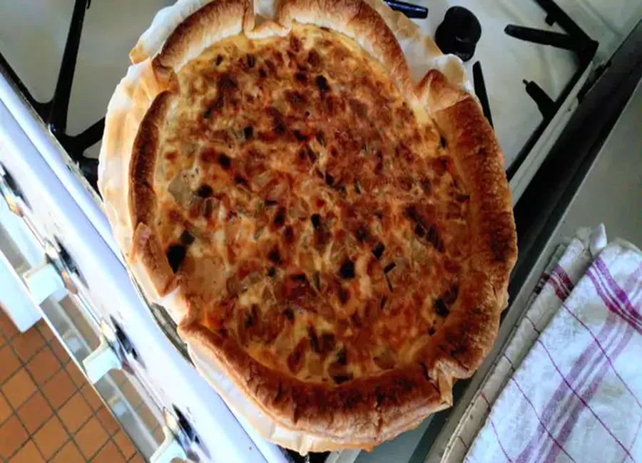 Tarte au poulet fenouils et poireaux