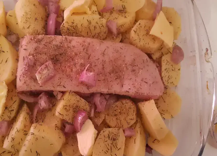 Pommes de terres rissolées à la poitrine