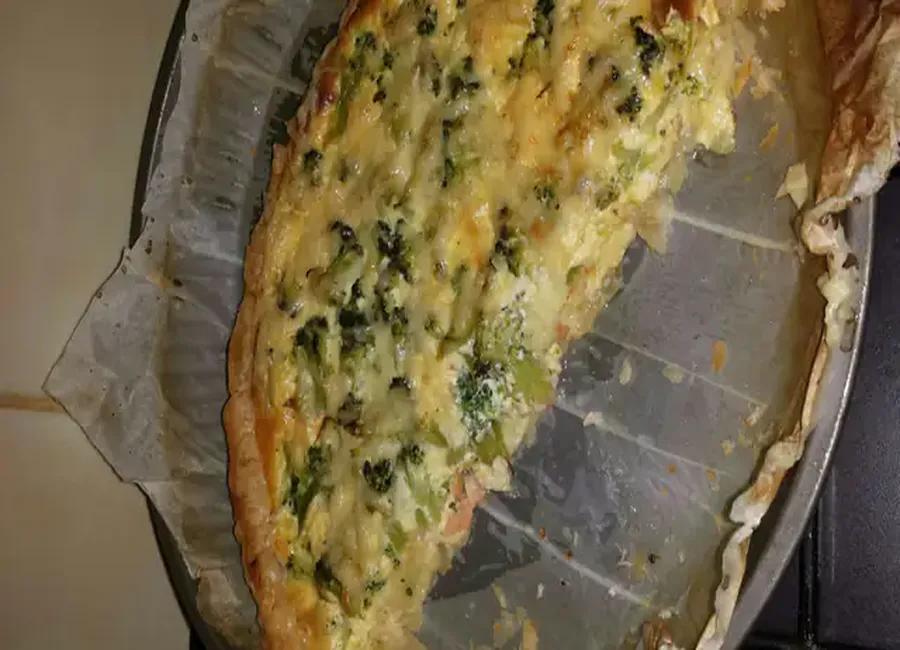 Tarte brocolis saumon camembert