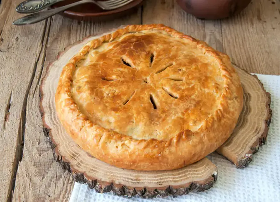 Tourte à la viande et aux marrons