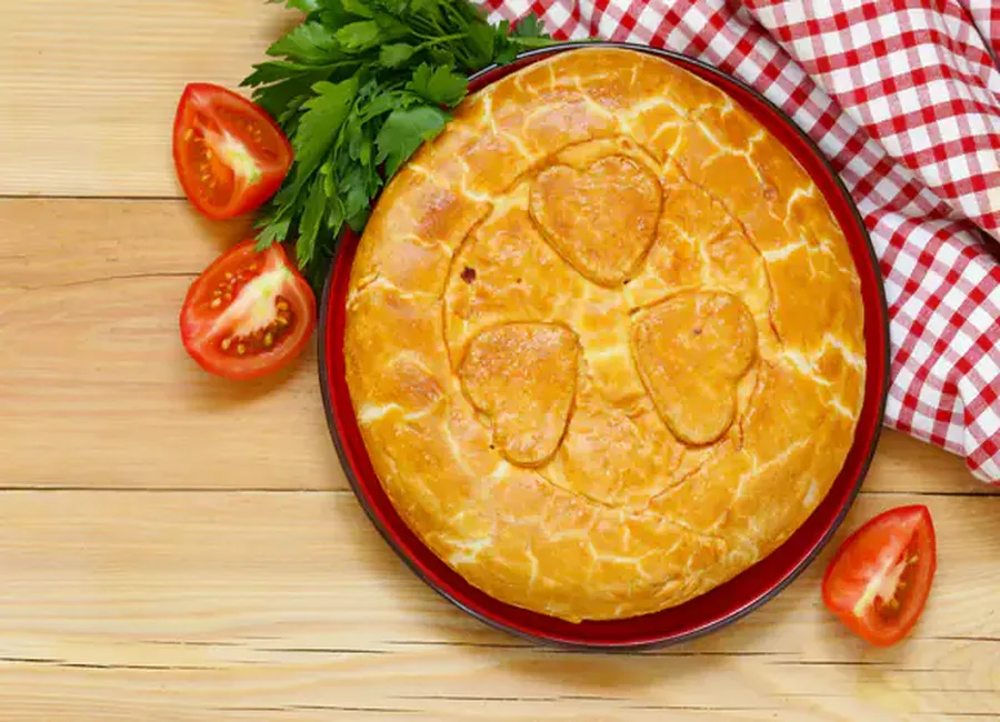 Tourte aux épinards et à la brandade de morue