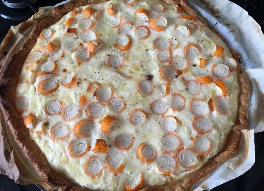 Quiche surimi poireaux