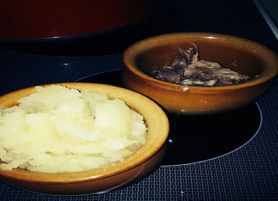 Hachis parmentier au confit de canard