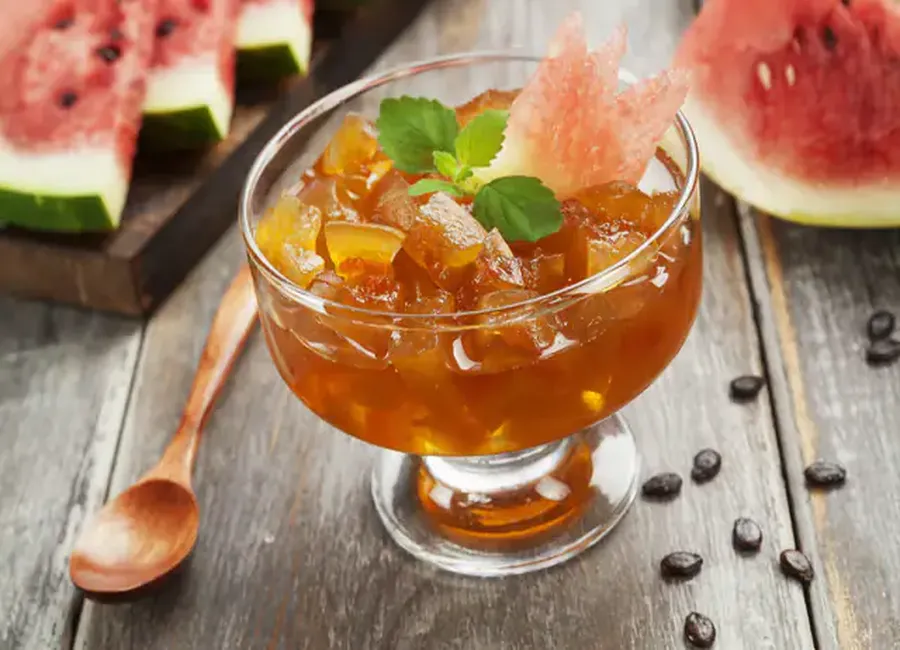 Confiture de pastèque à la vanille