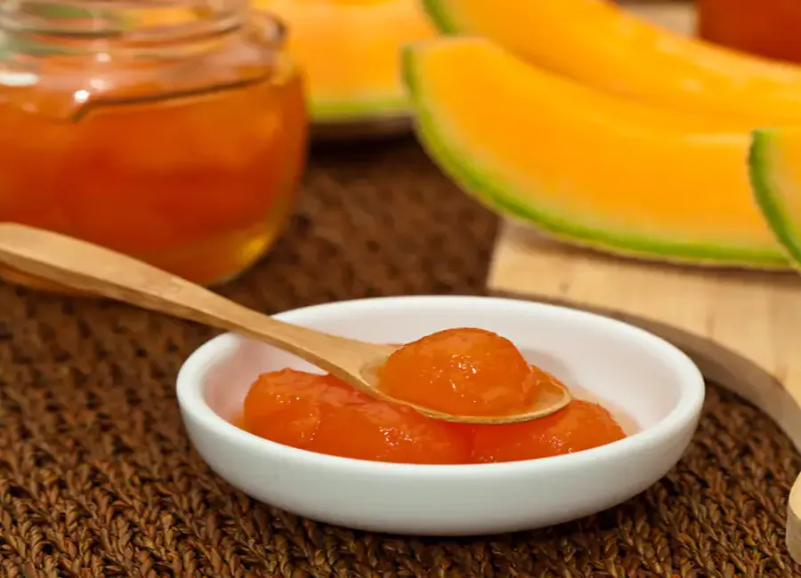 Confiture de melon et poire à la vanille