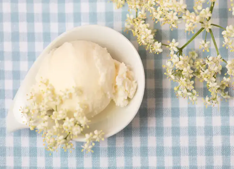 Glace au sureau