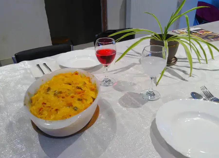 Tagliatelles aux scampis