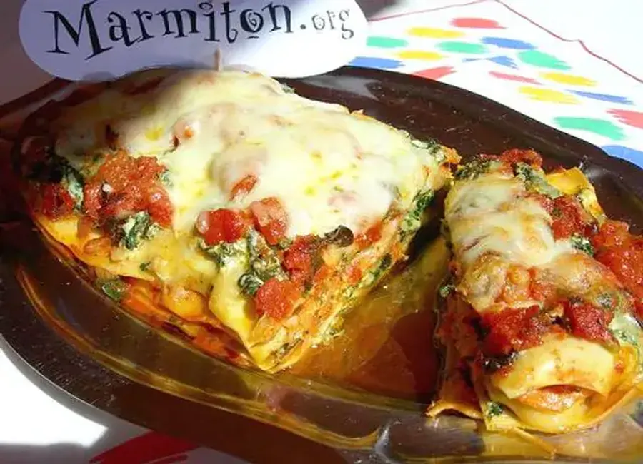 Lasagnes au saumon fumé, épinards et mascarpone
