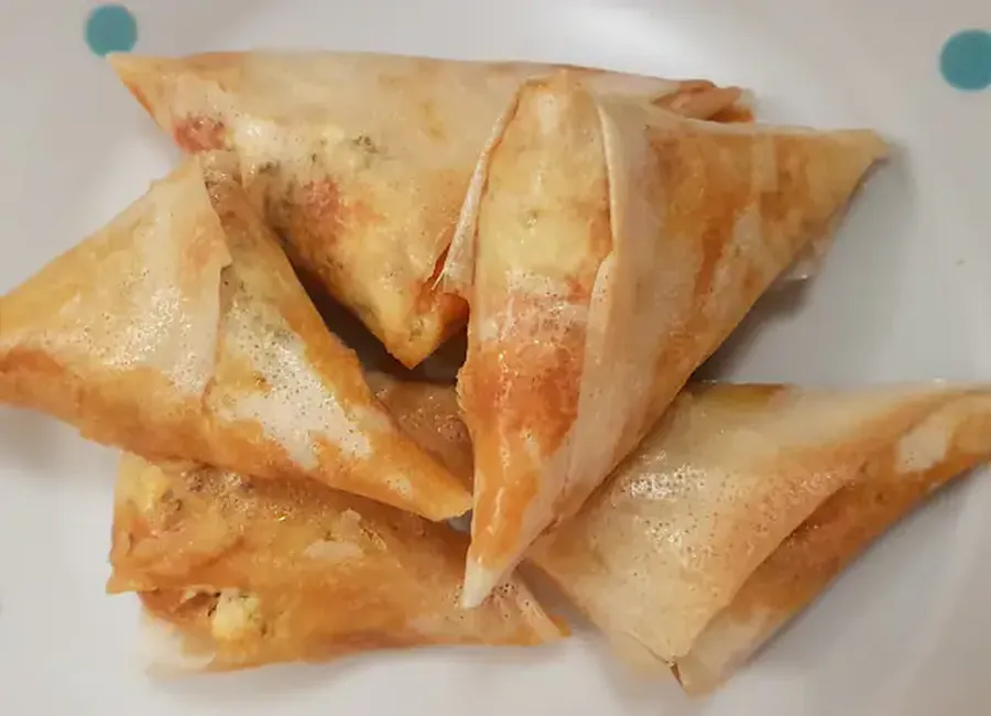 Samoussa feta chorizo