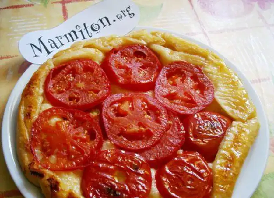 Tatin de tomates au basilic