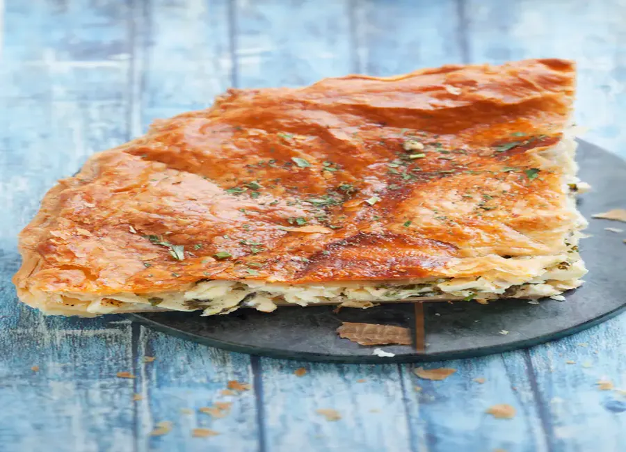 Tourte facile chèvre et menthe