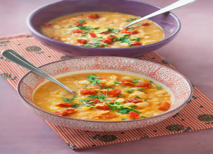 Soupe haricots blancs chorizo