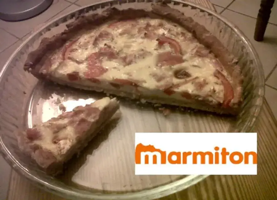 Quiche super légère tomate-chèvre