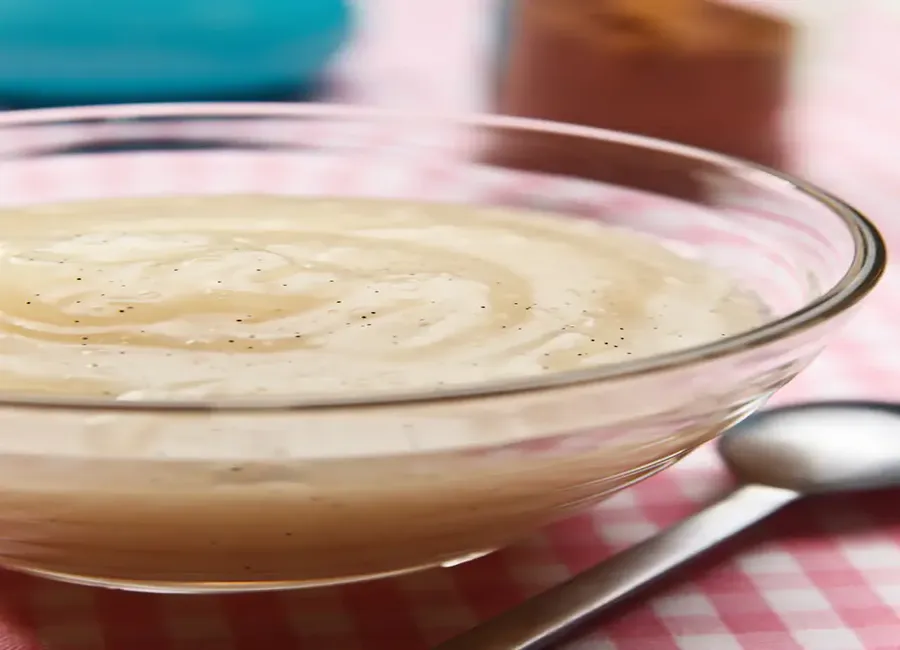 Semoule au lait arômatisée à la fleur d'oranger