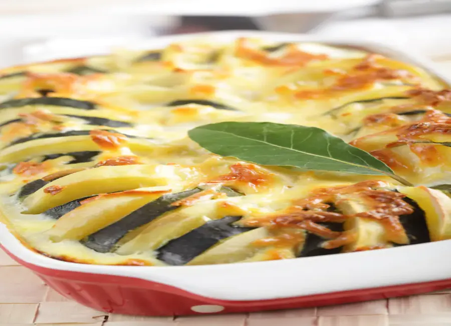 Gratin express de courgettes