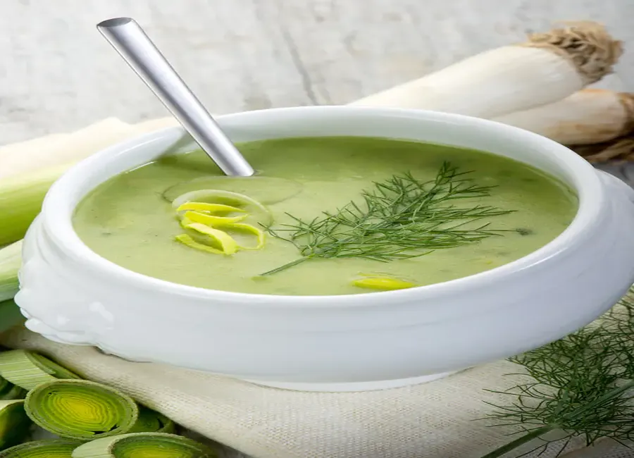 Soupe de poireaux au mascarpone
