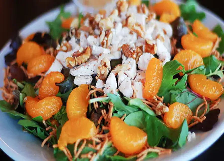 Salade de mandarine et coco râpée