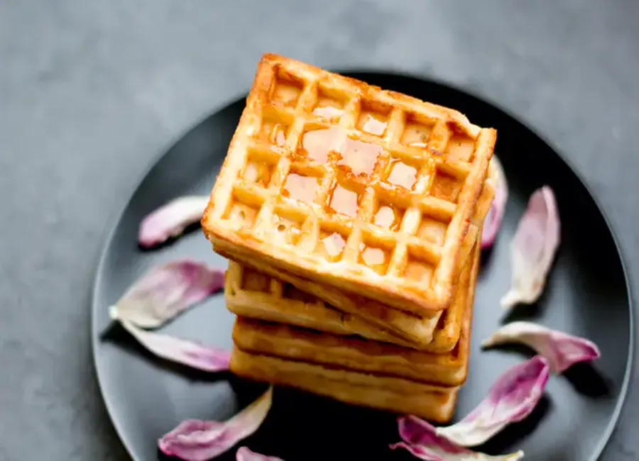 Gaufres à la crème fraîche