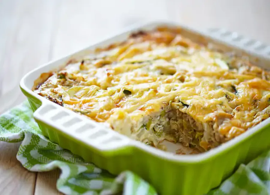 Flan de courgettes au saumon fumé