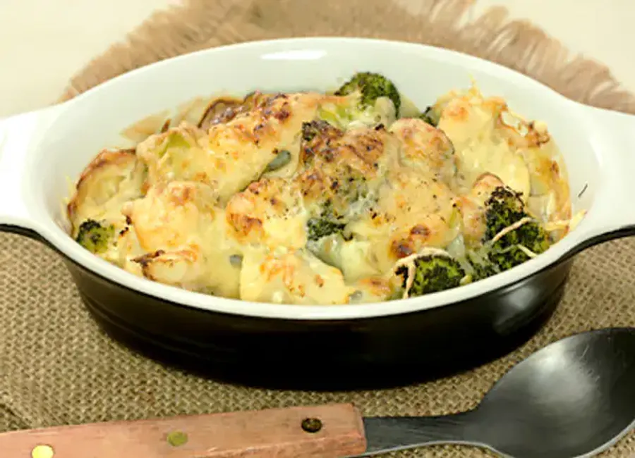 Gratin de chou frisé à l'italienne
