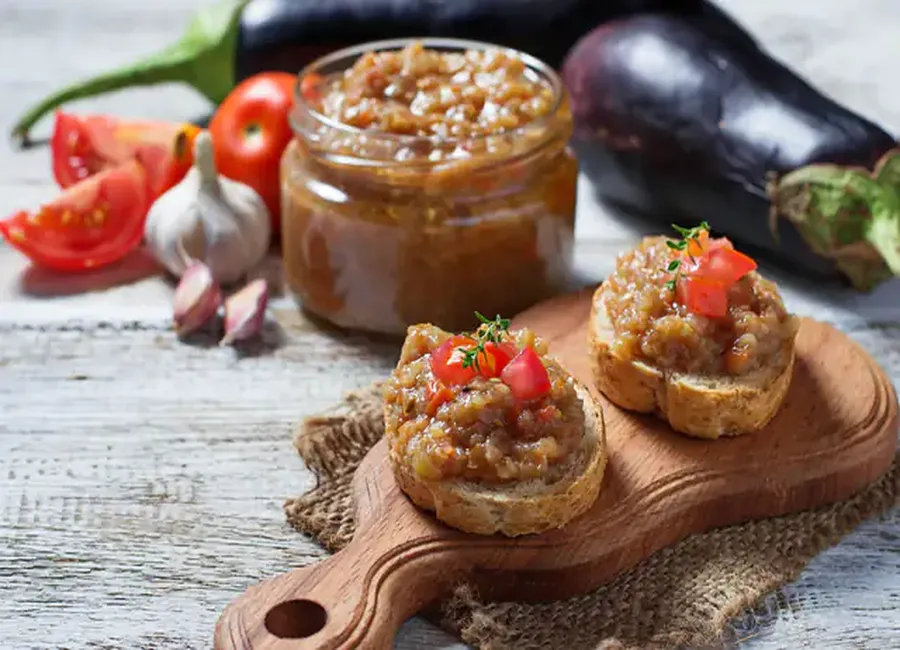 Caviar d'aubergines à la feta