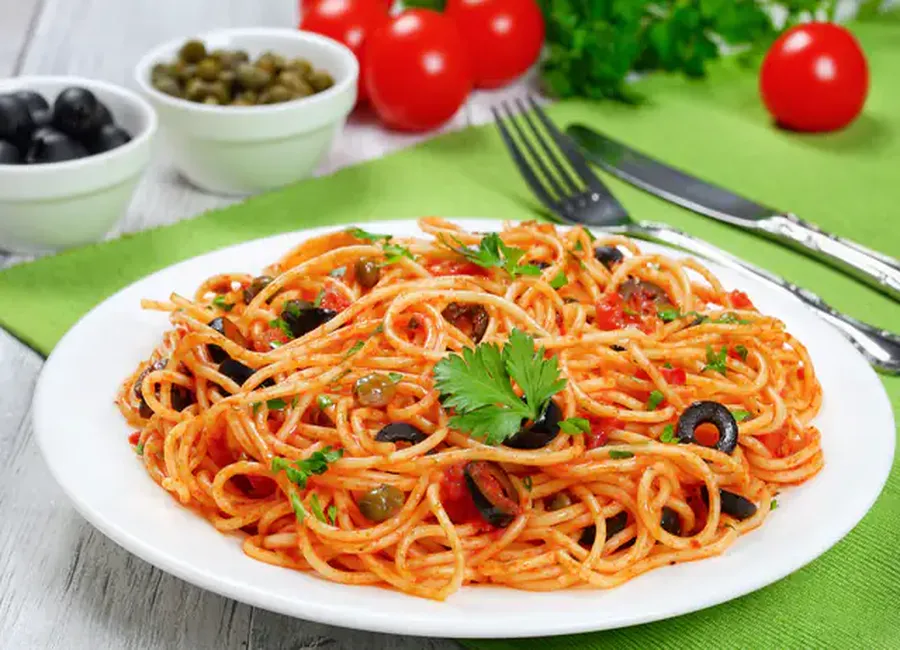 Spaghetti à la napolitaine