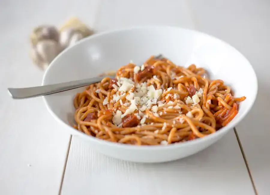 Spaghetti au chorizo
