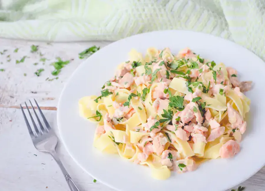 Tagliatelles au saumon