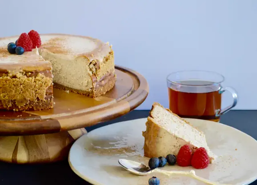 Cheesecake aux épices indiennes