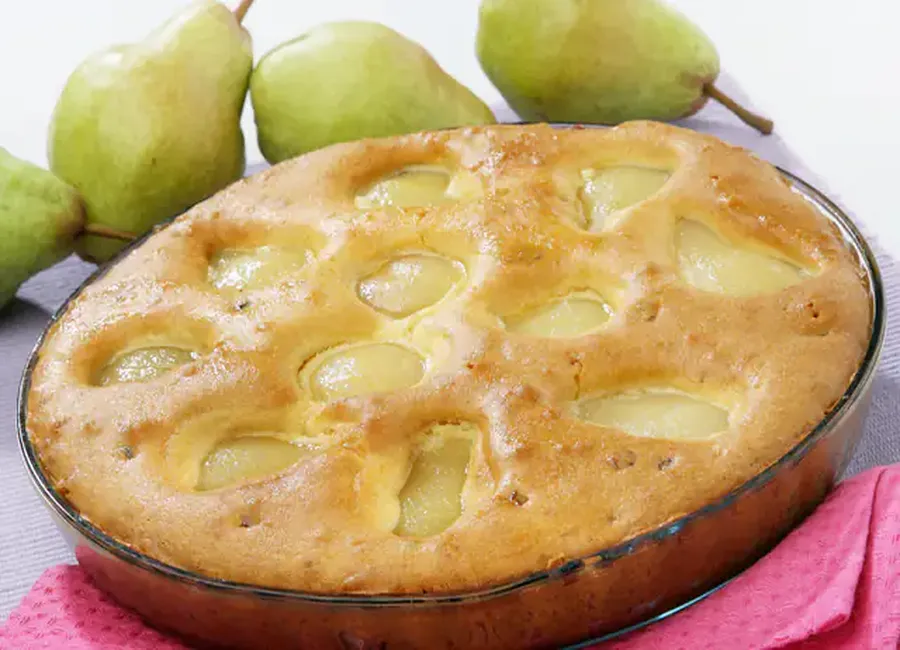 Gâteau à la poire sans oeuf