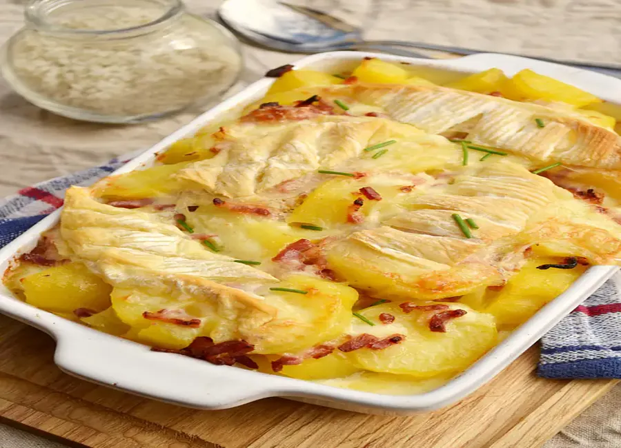 Tartiflette au reblochon ou à la cancoillotte