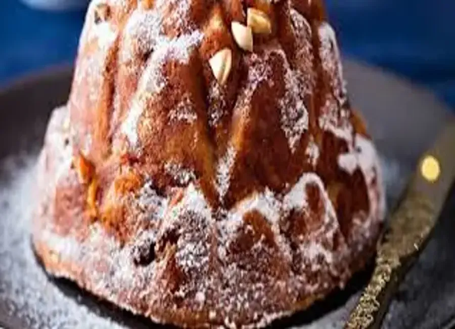 Pudding au pain et pommes