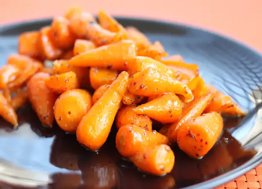 Carottes glacées au sirop d'érable