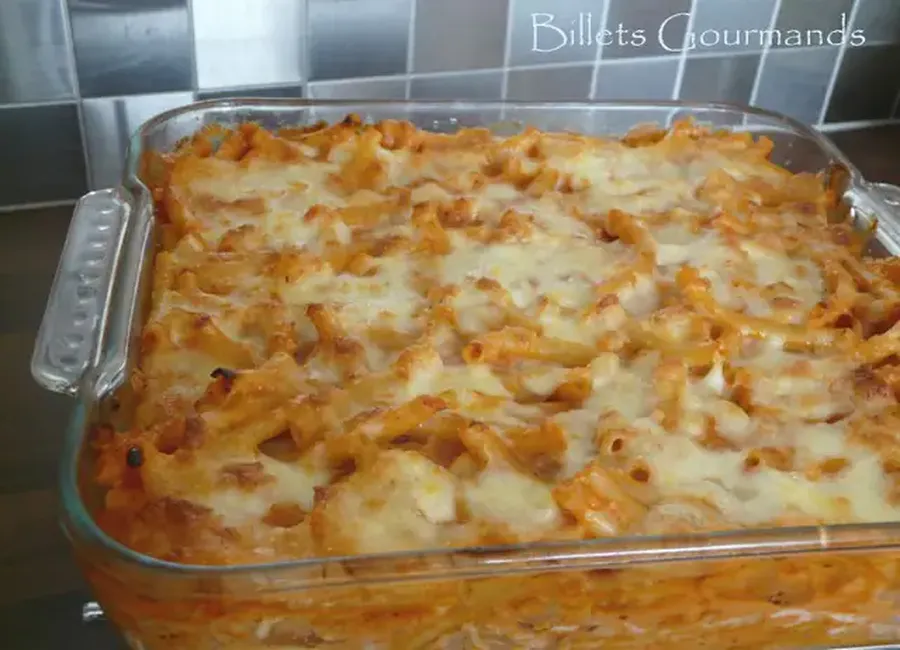 Gratin de macaroni à la feta