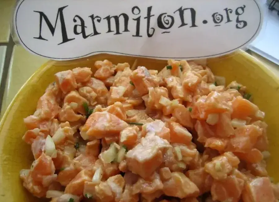 Tartare de saumon à la thaï