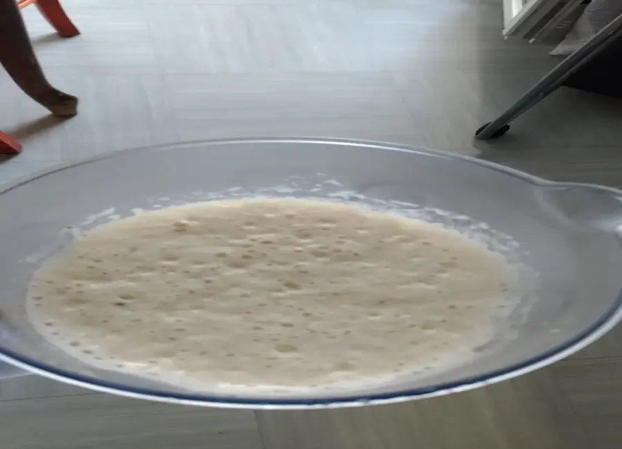 Milk shake banane-pêche