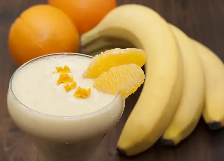 Milk-shake banane/oranges (sans produits laitiers)